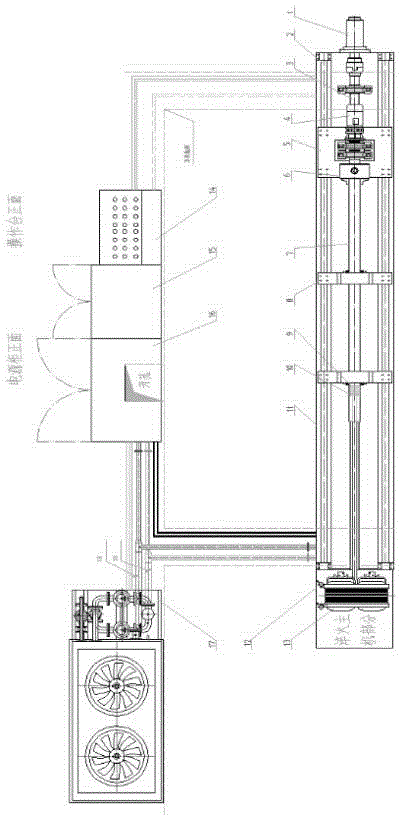 Intermediate-frequency quenching equipment for inner walls of steel tubes