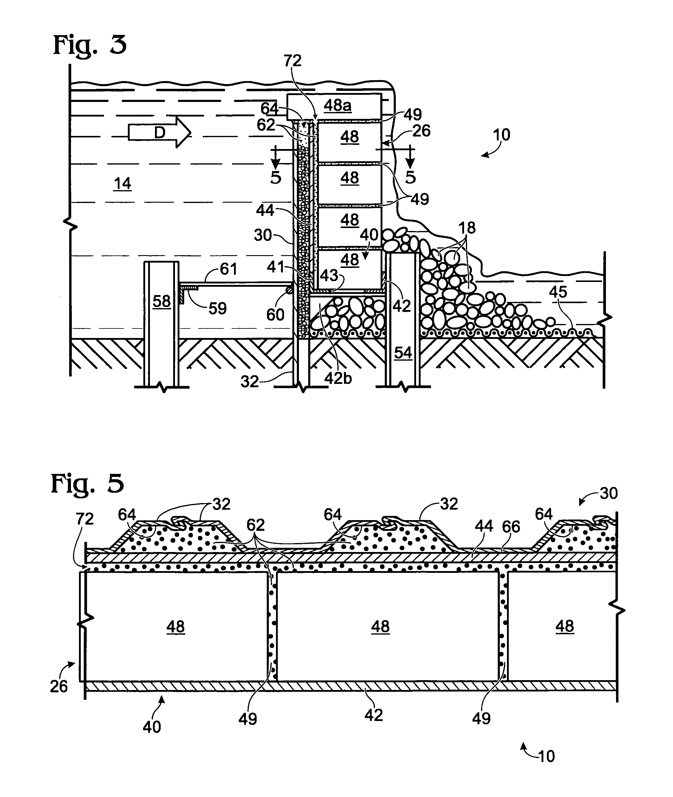 Sheet piling wall having facade