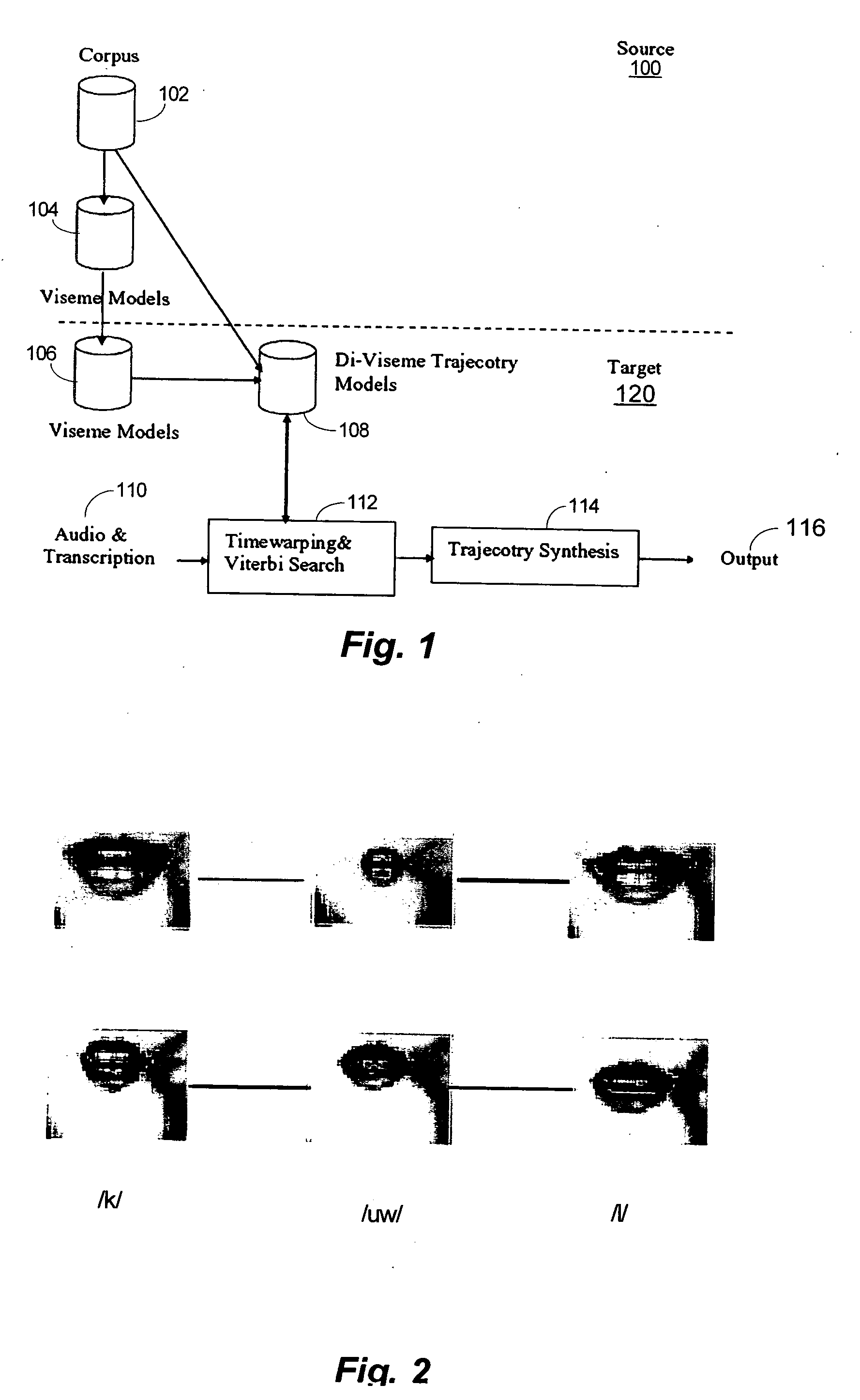 Methods and systems for synthesis of accurate visible speech via transformation of motion capture data