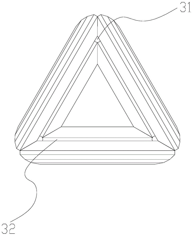 A hollow three-dimensional wound iron core and its manufacturing process