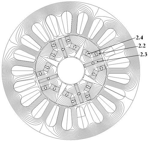 A hybrid magnetic circuit memory motor