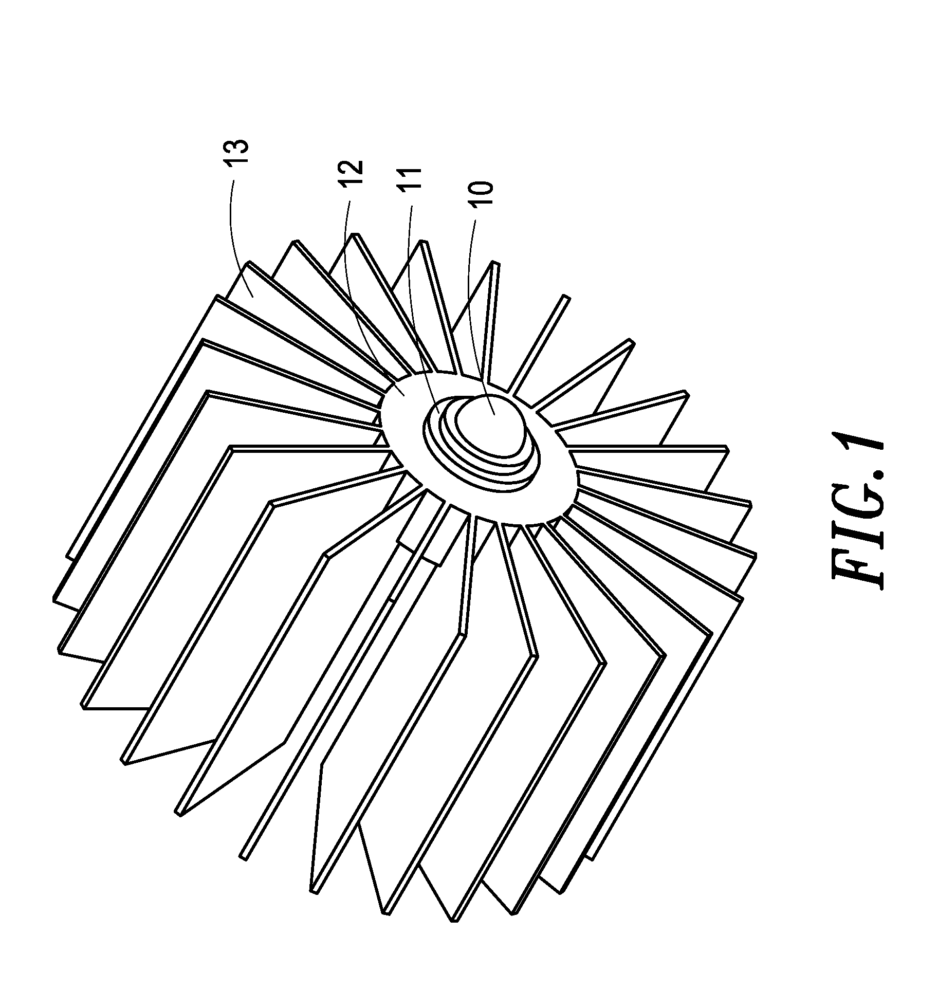 Heat Sink Structure for High Power LED Lamp