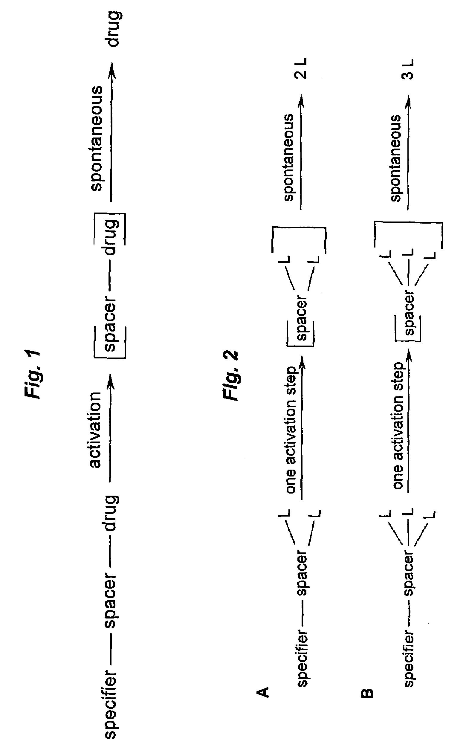 Prodrugs built as multiple self-elimination-release spacers