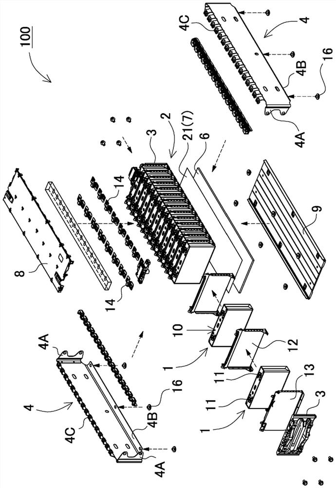 Power supply device, electric vehicle using same, and power storage device