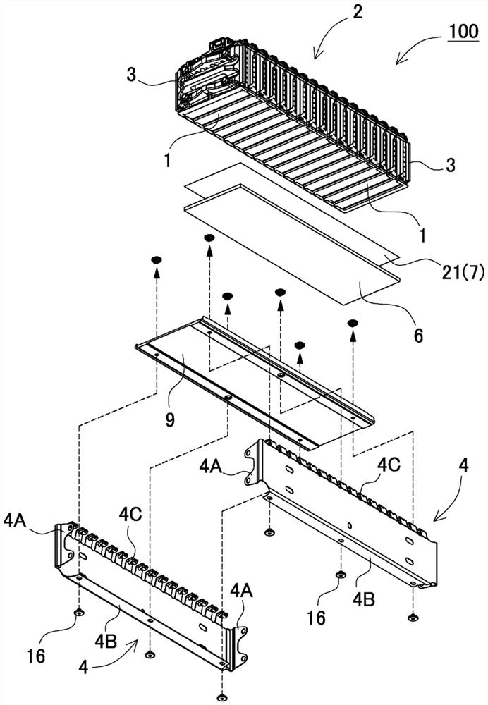 Power supply device, electric vehicle using same, and power storage device