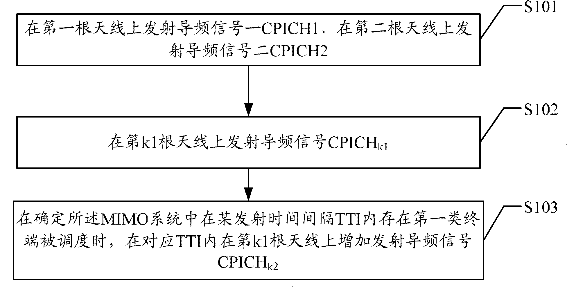 Pilot signal emission method, channel estimation method, channel estimation device and channel estimation system