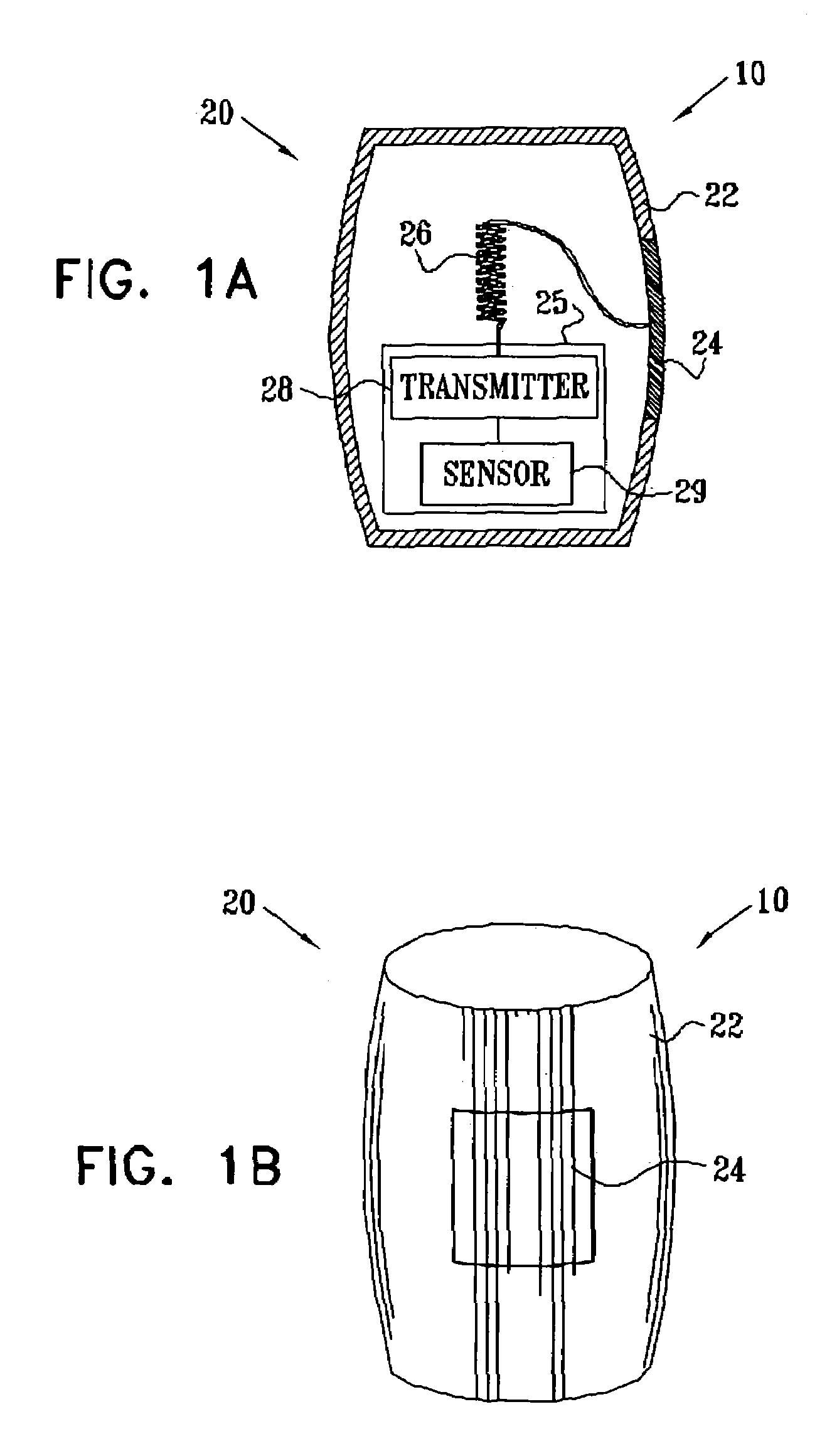 Encapsulated sensor with external antenna