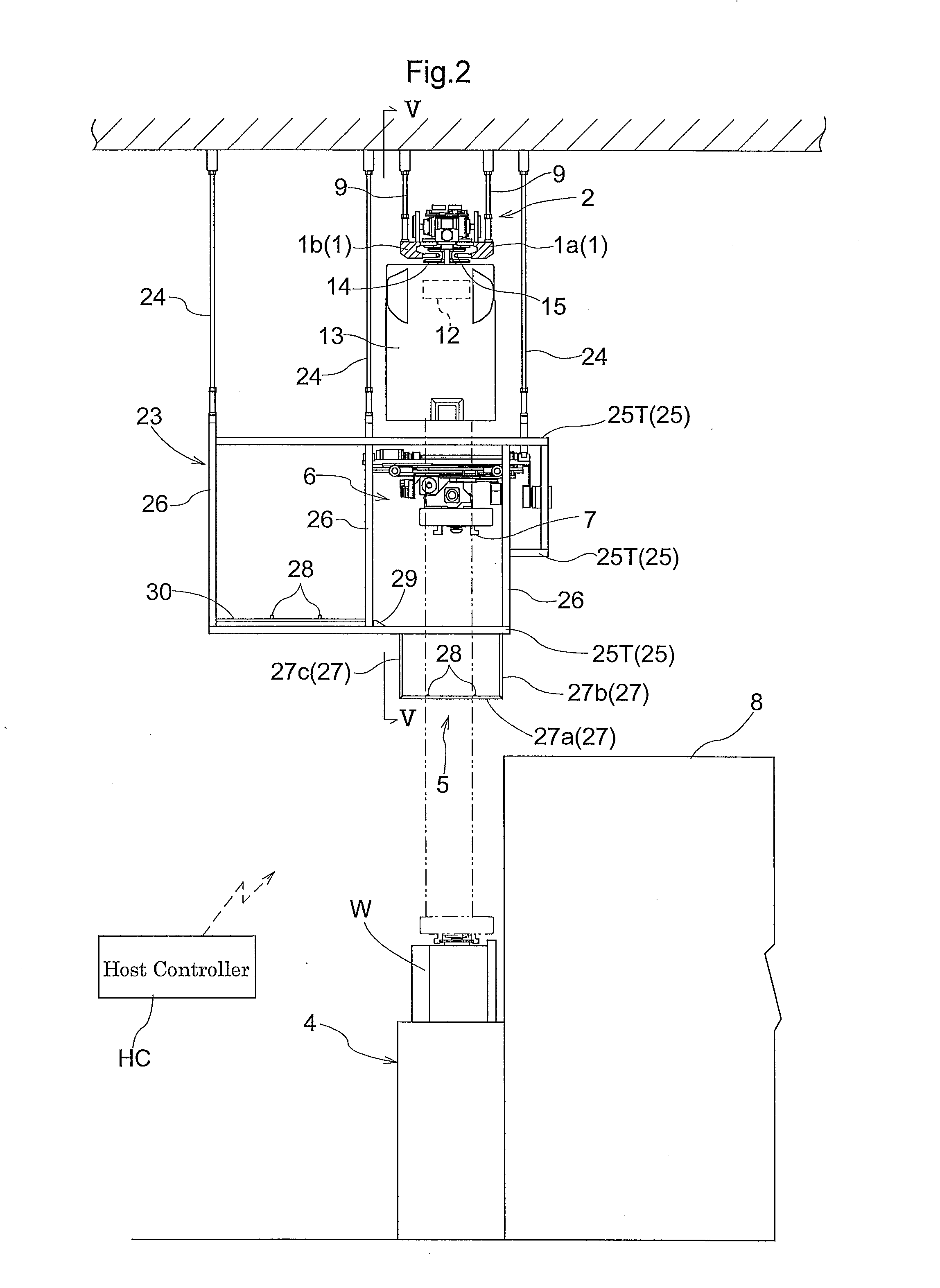 Article transport facility with intermediate transfer device