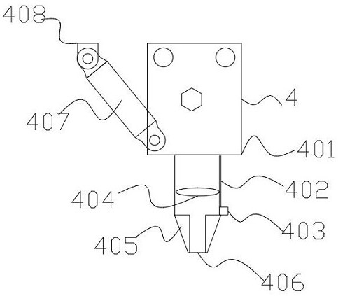 Laser cutting device with protective structure