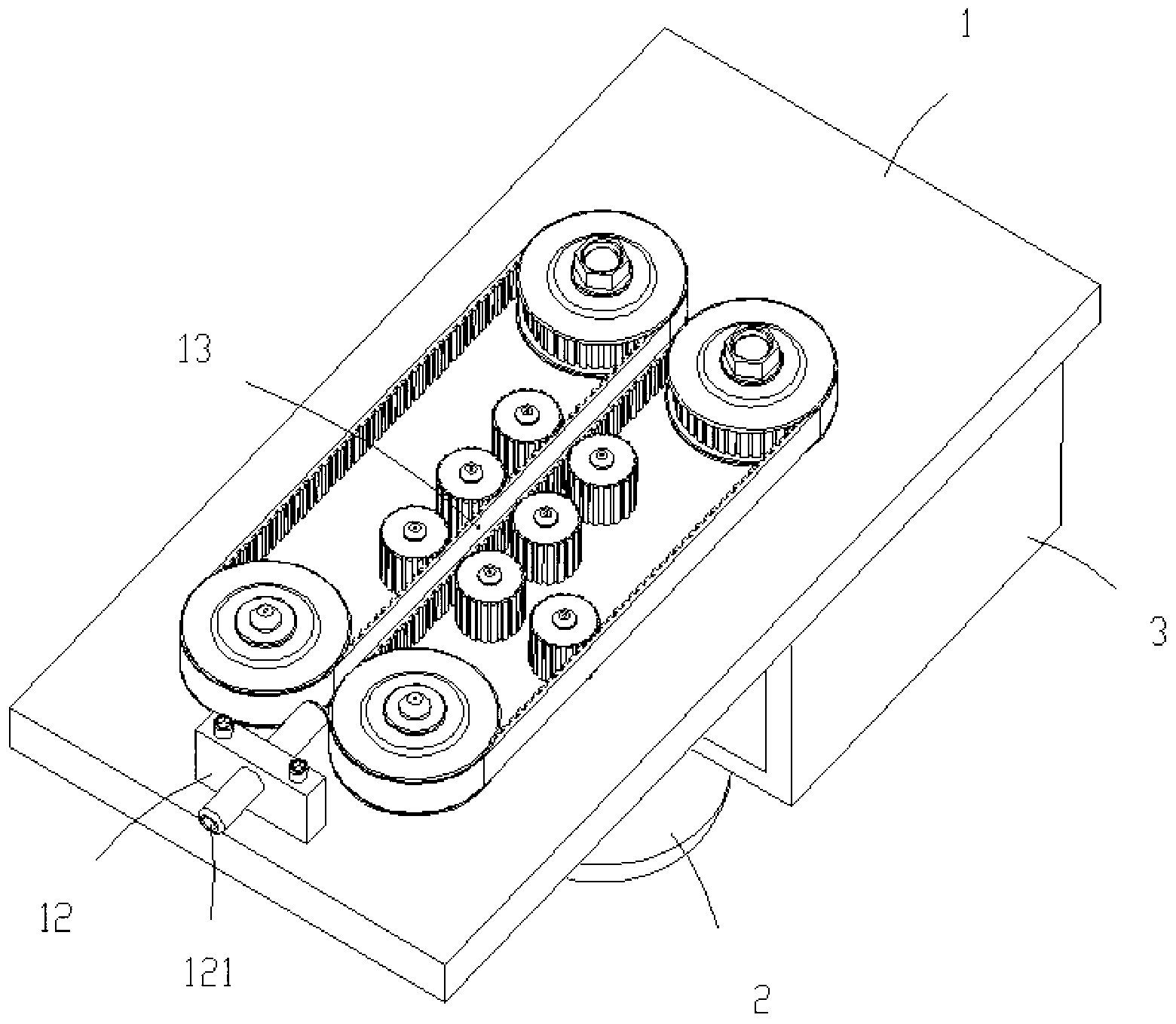 Electric cable synchronous driving device