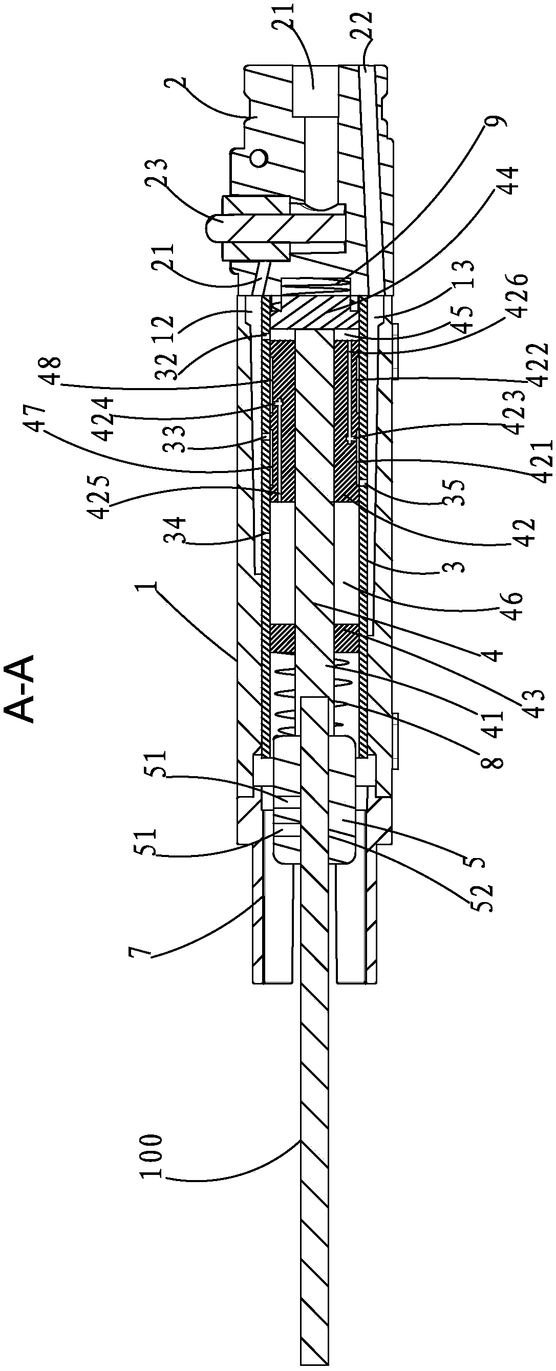 Pneumatic filing machine