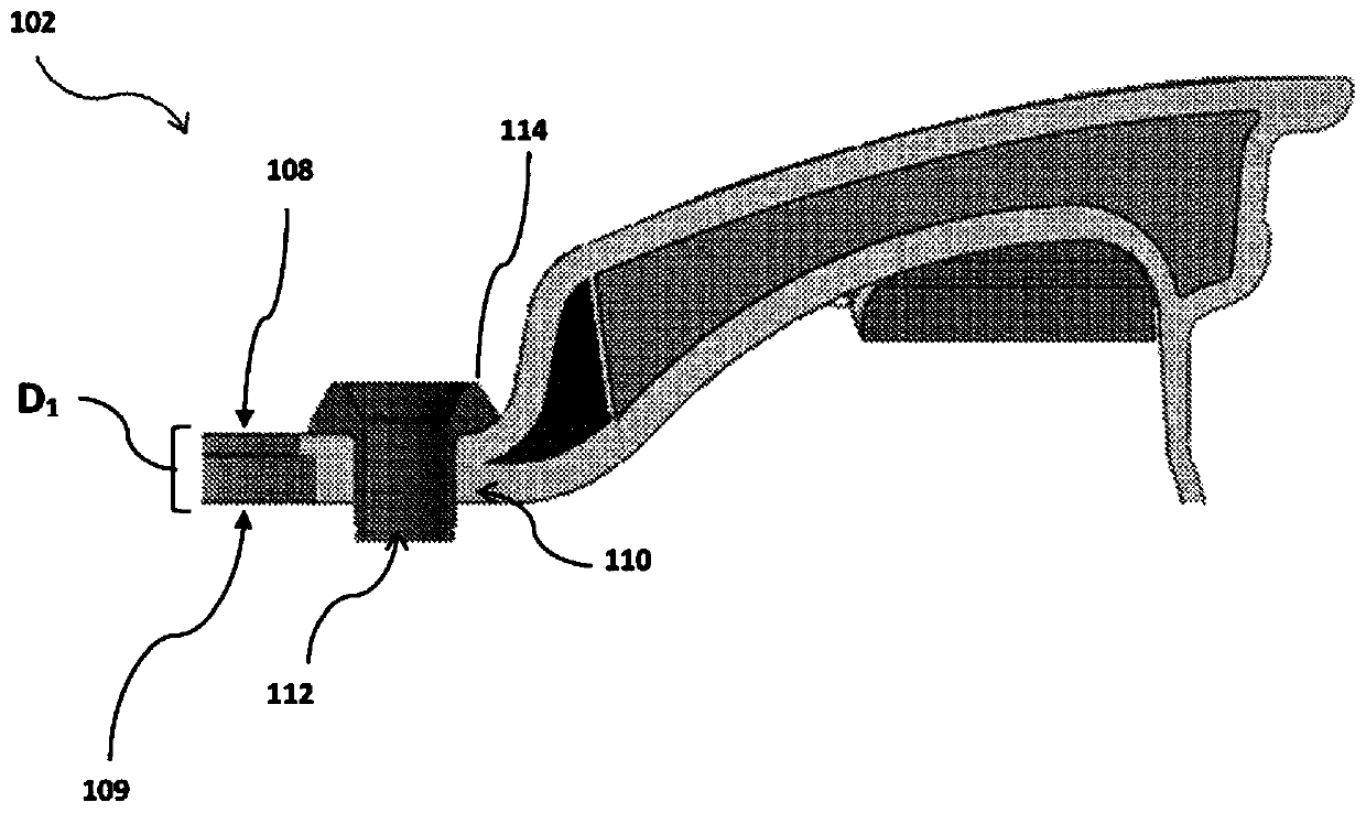 Composite wheel with improved mounting formation