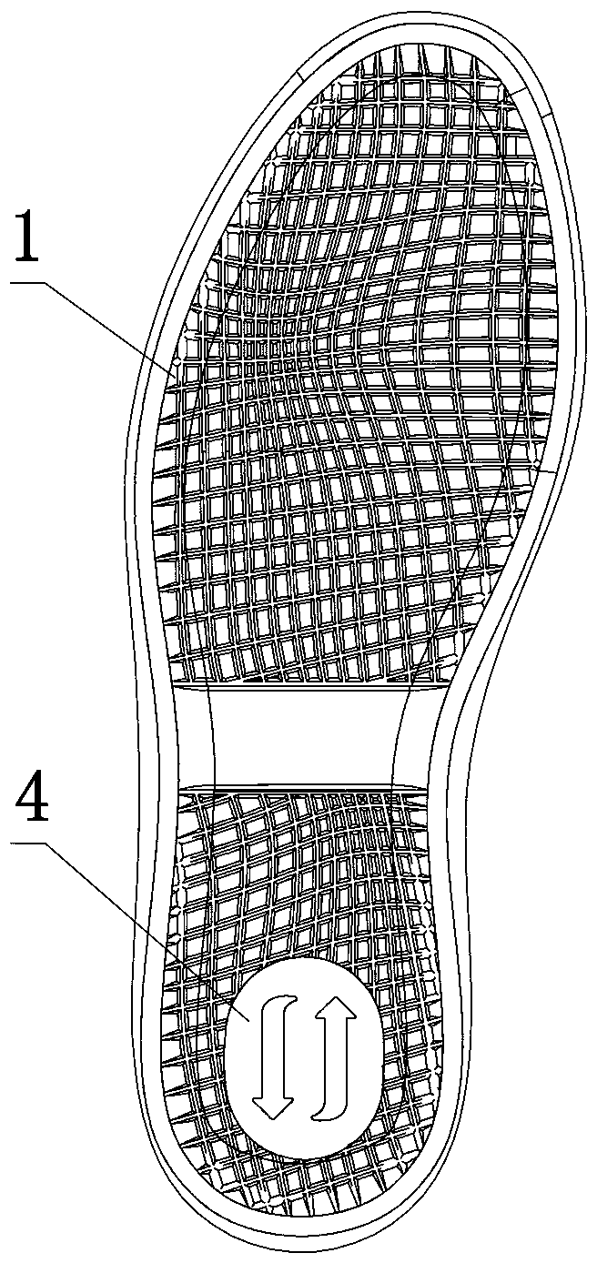 Shock-absorbing breathing shoe