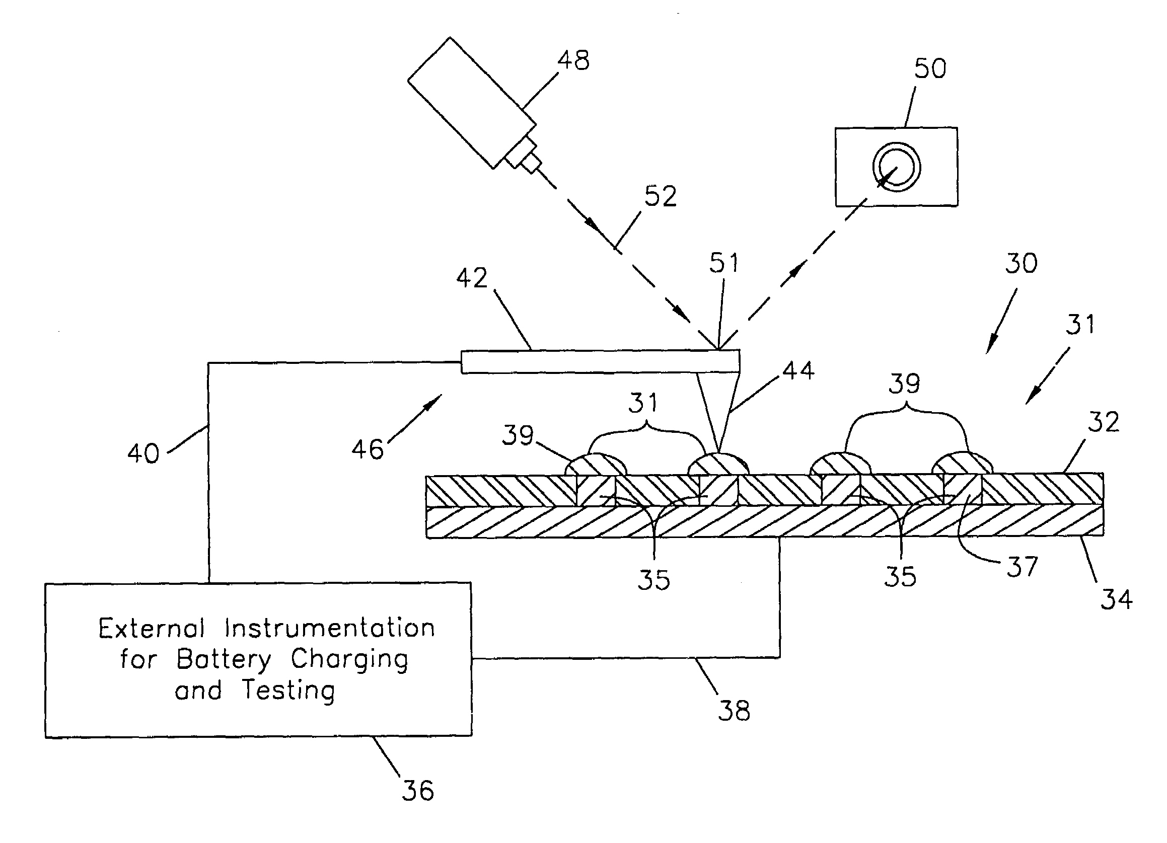 Charged arrays of micro and nanoscale electrochemical cells and batteries for computer and nanodevice memory and power supply