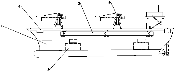 Crane ship balance system and working method thereof