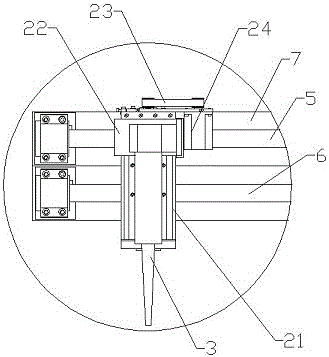 Efficient double-welding-head combined welding device