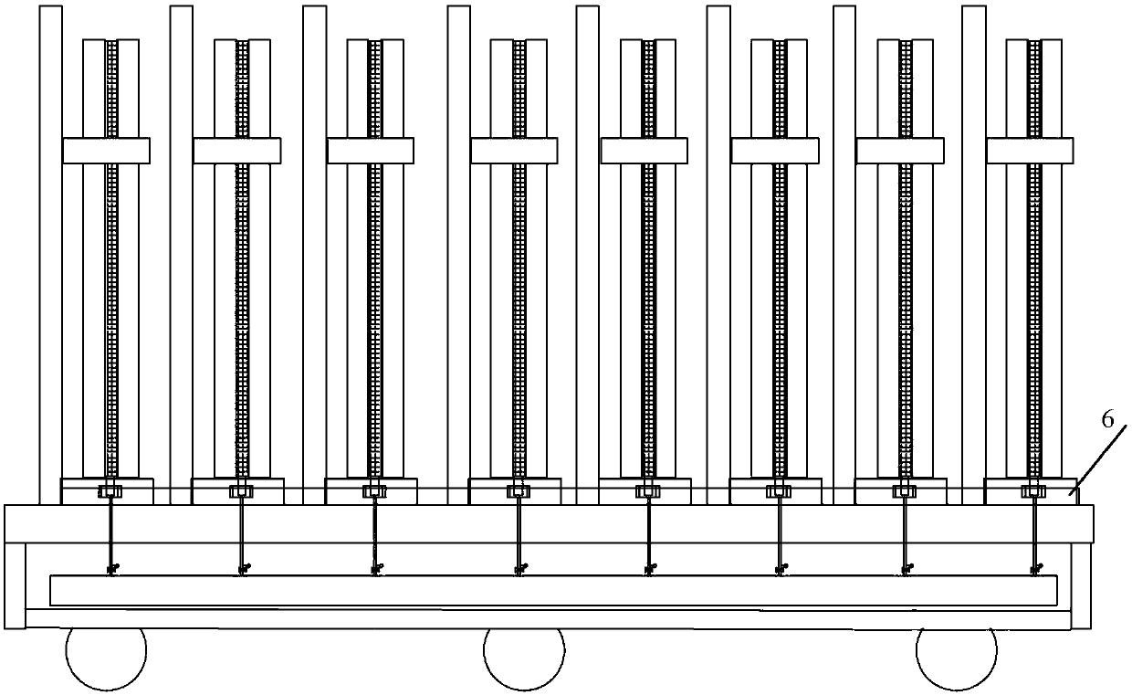 Vacuum glass vertical type vacuum pumping loading vehicle, vacuum pumping device, preparation method and vacuum glass