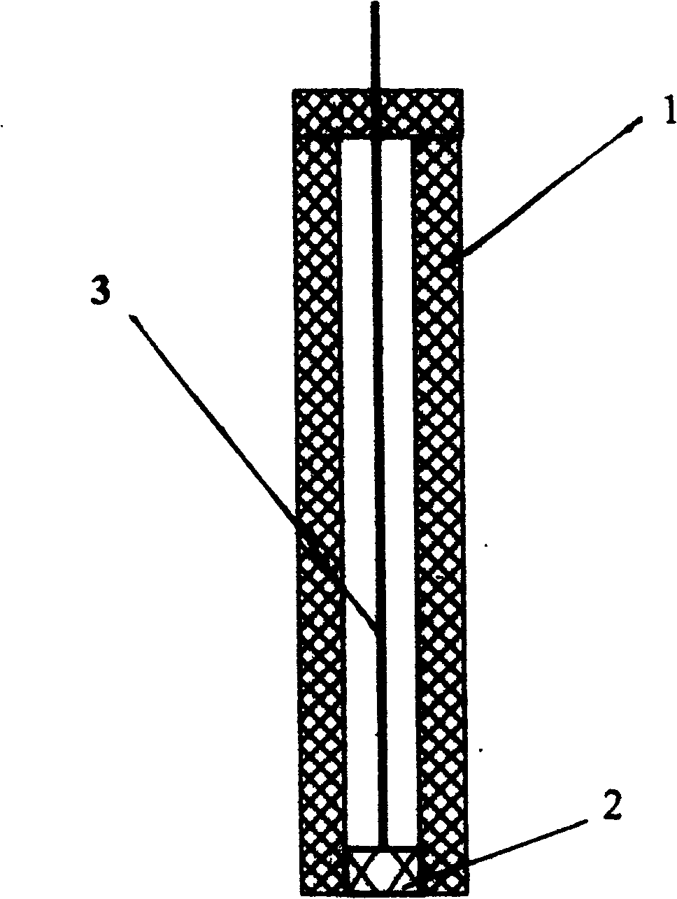 Full solid T1 ion selective electrode and its preparing method