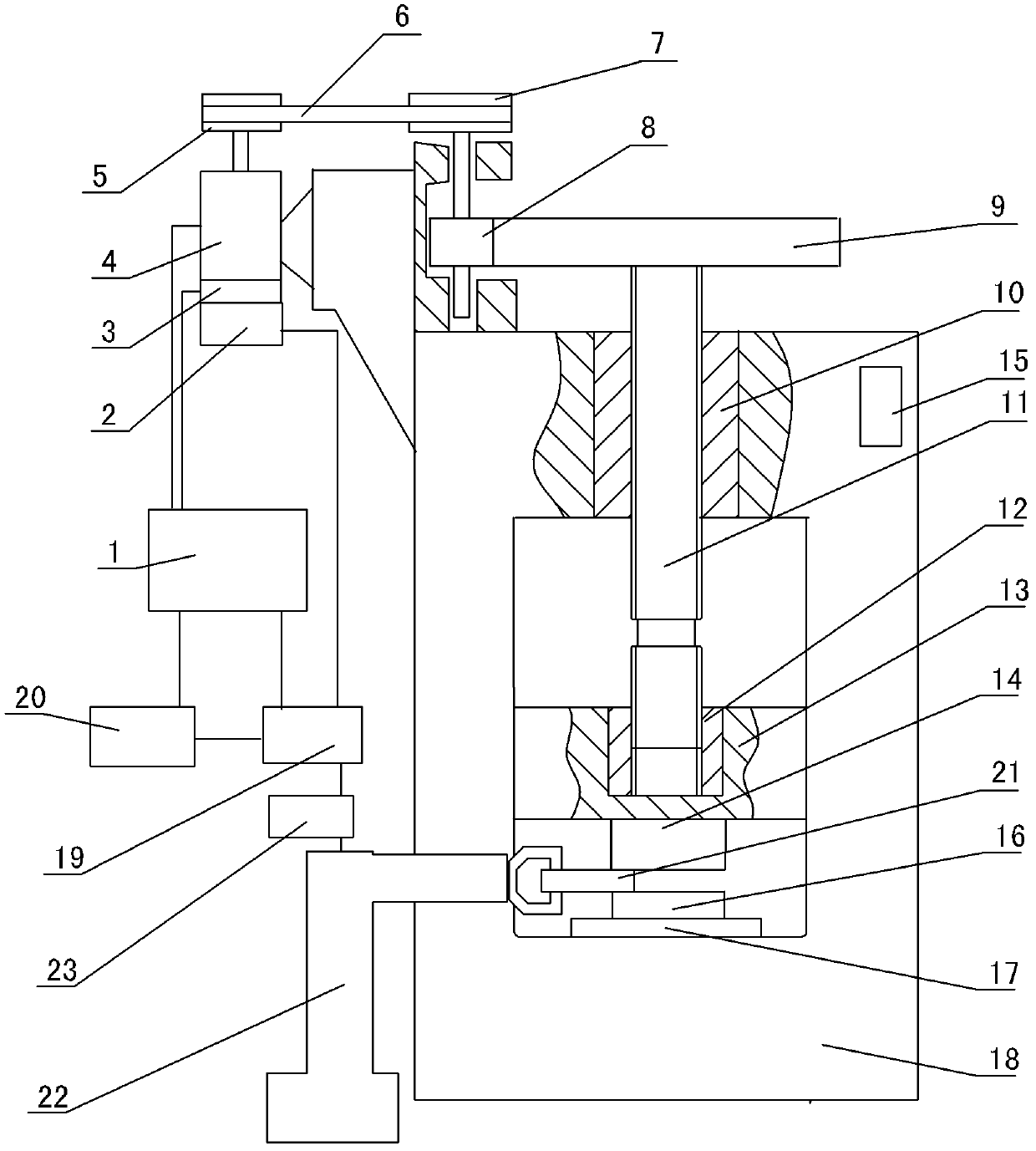 Numerical control forming method for automatically fed-in forge piece