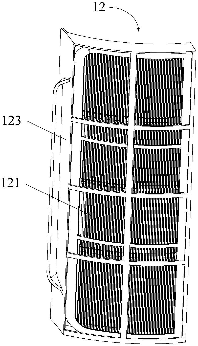 Purifying module and air conditioner