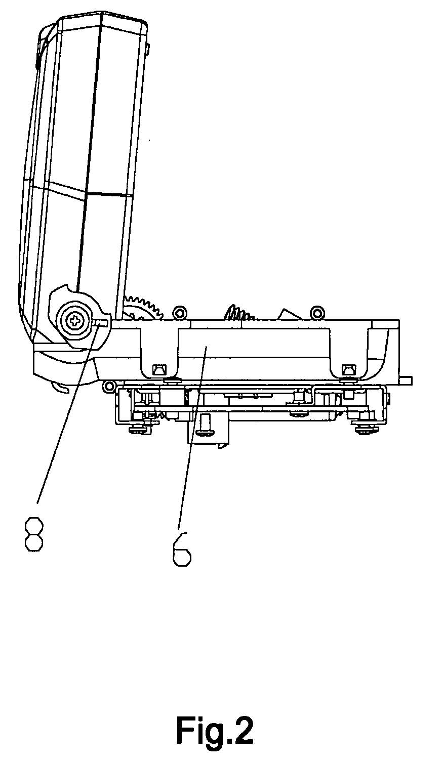 Revolvable vehicle-mounted display device