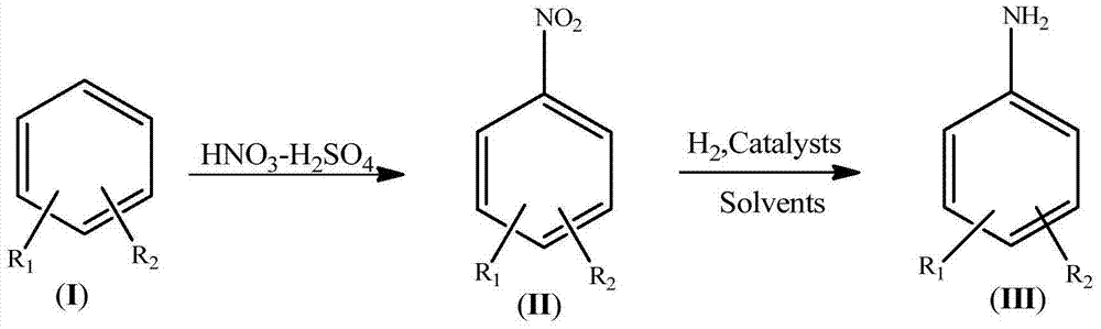 Synthetic process for amino aromatic hydrocarbon compound