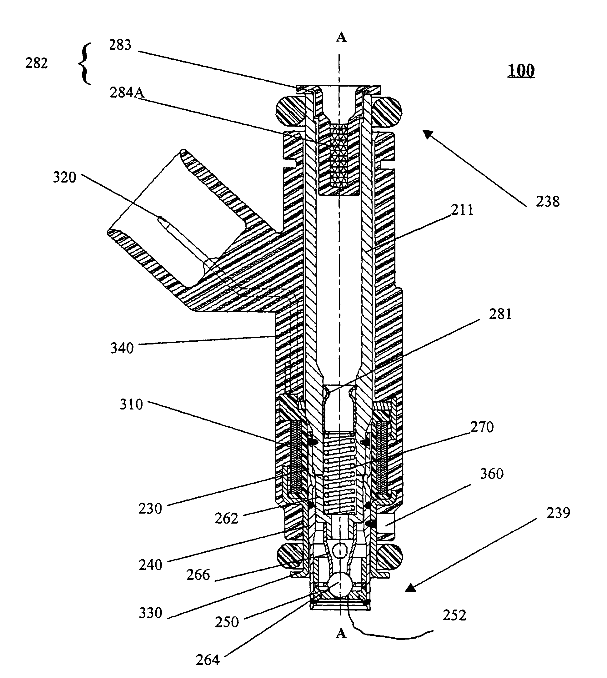 Modular fuel injector and method of assembling the modular fuel injector