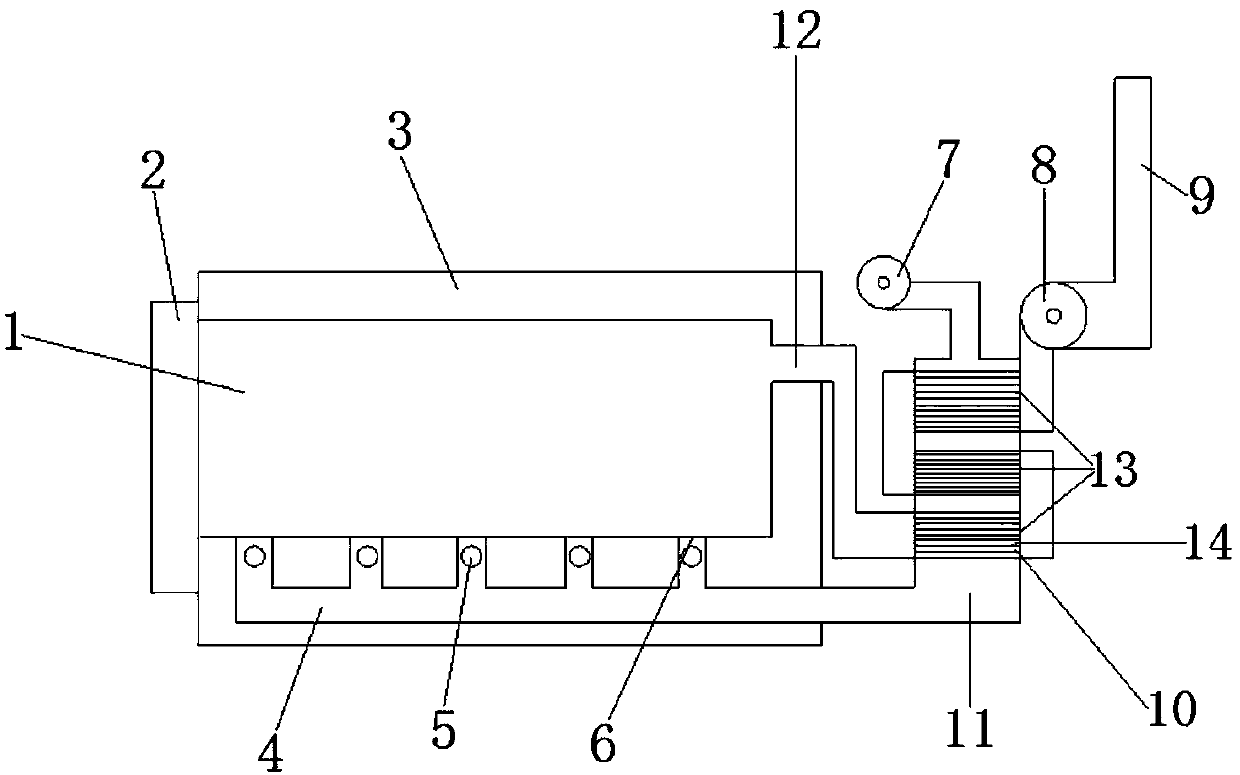 Heat exchange chamber-type energy saving shuttle kiln