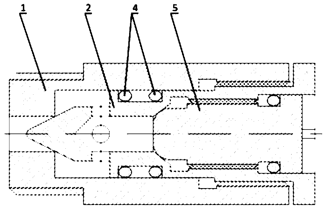 A miniature filling and discharging valve