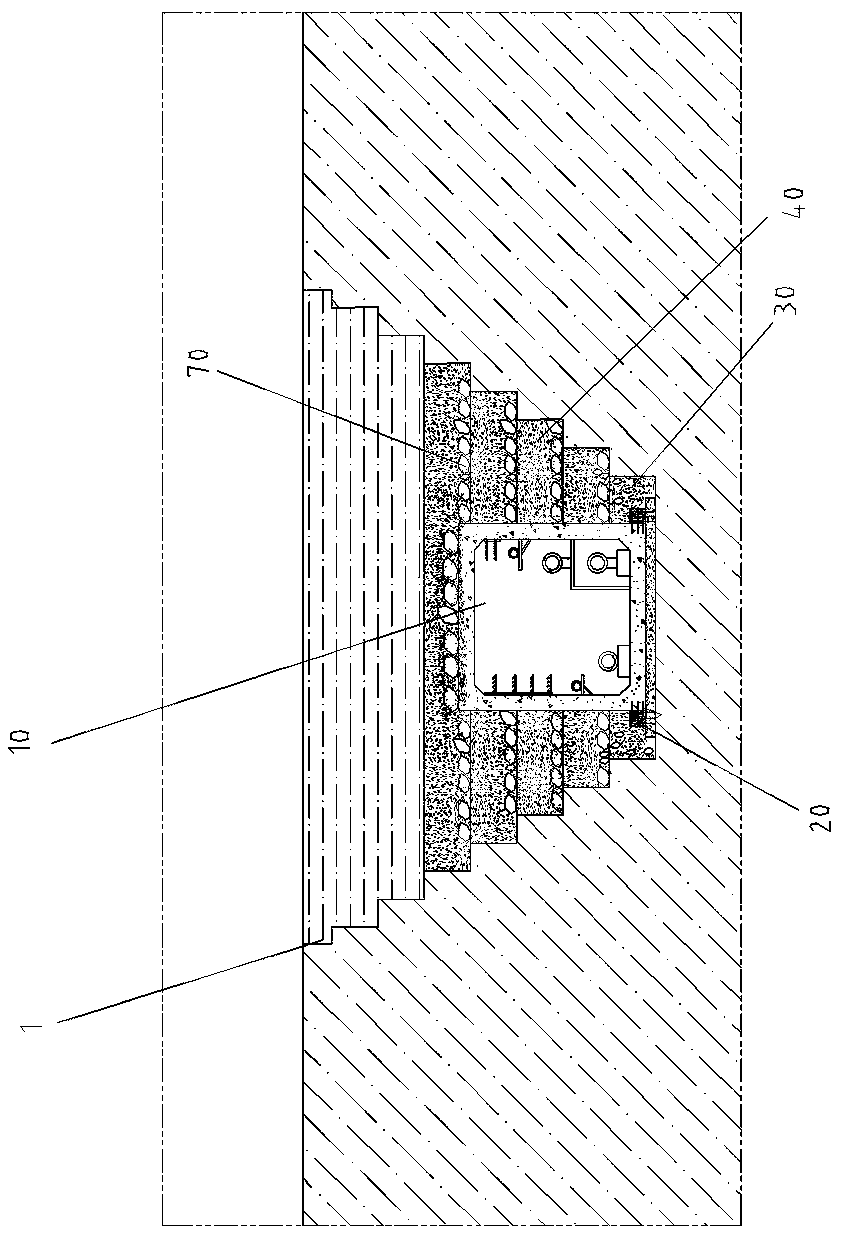 Backfilling method of underground utility tunnel