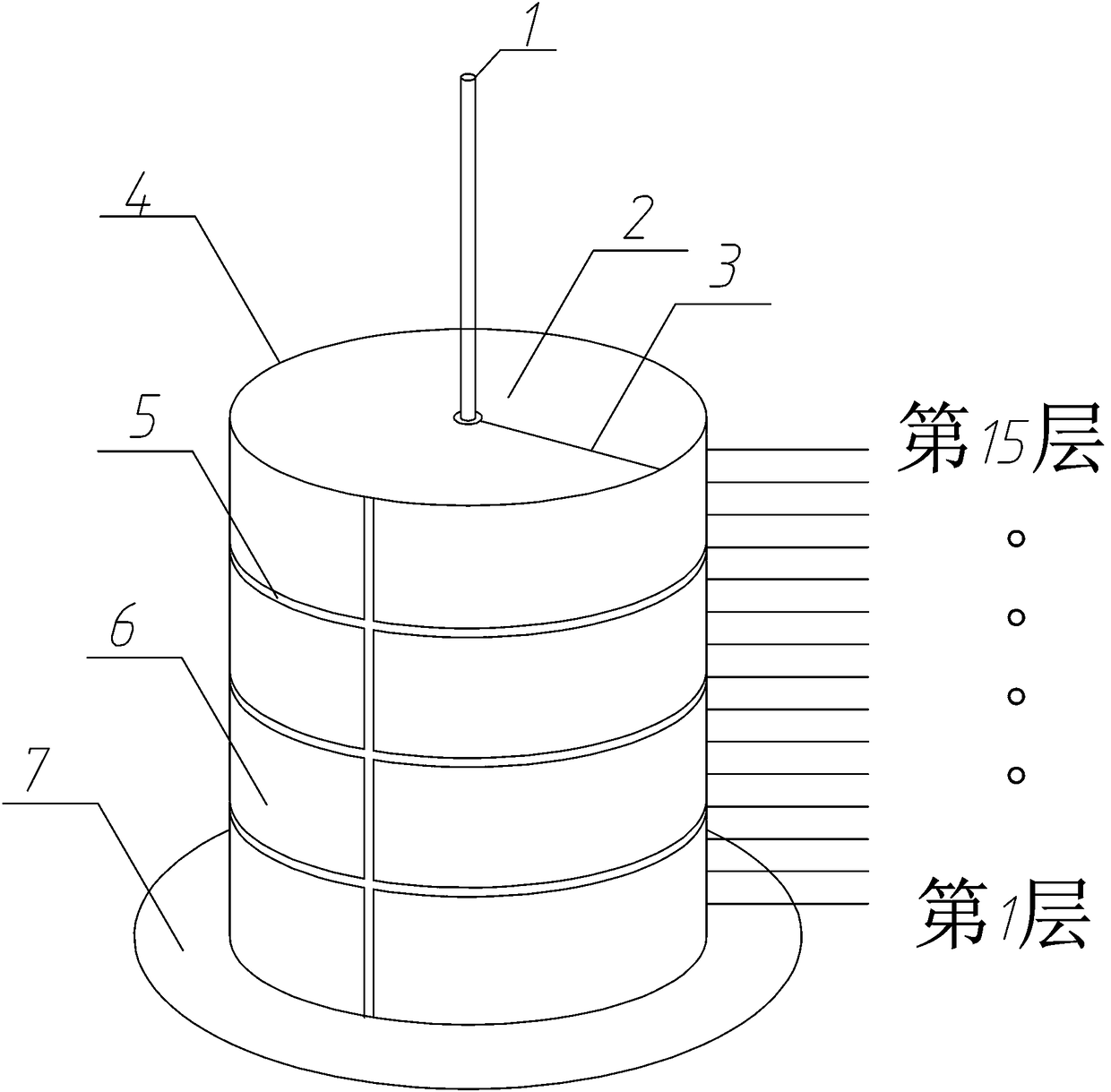 Method used for analyzing expansion mechanisms of anchoring bodies of different expanding agent contents through CT scanning