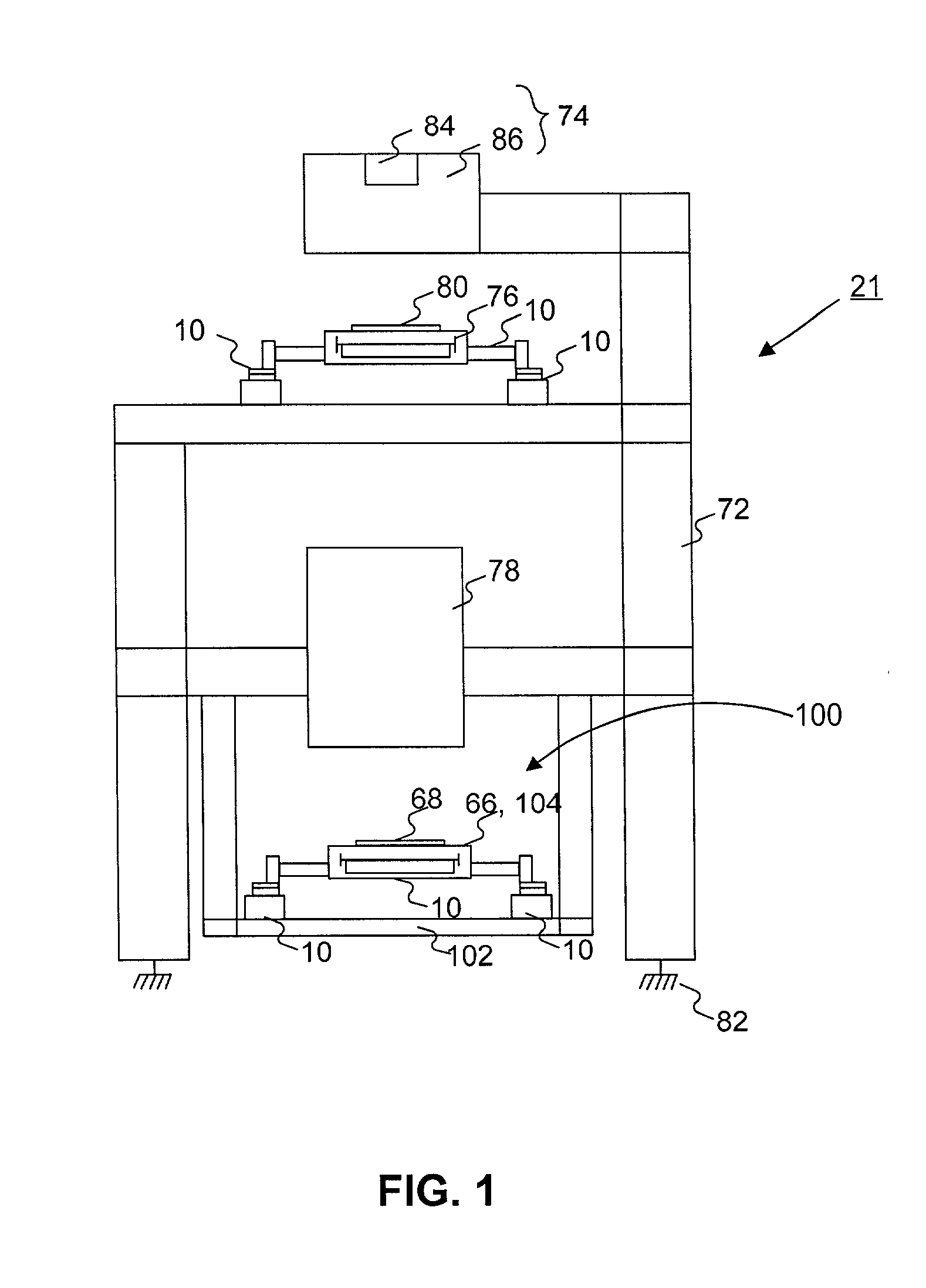 Reaction mass for a stage device