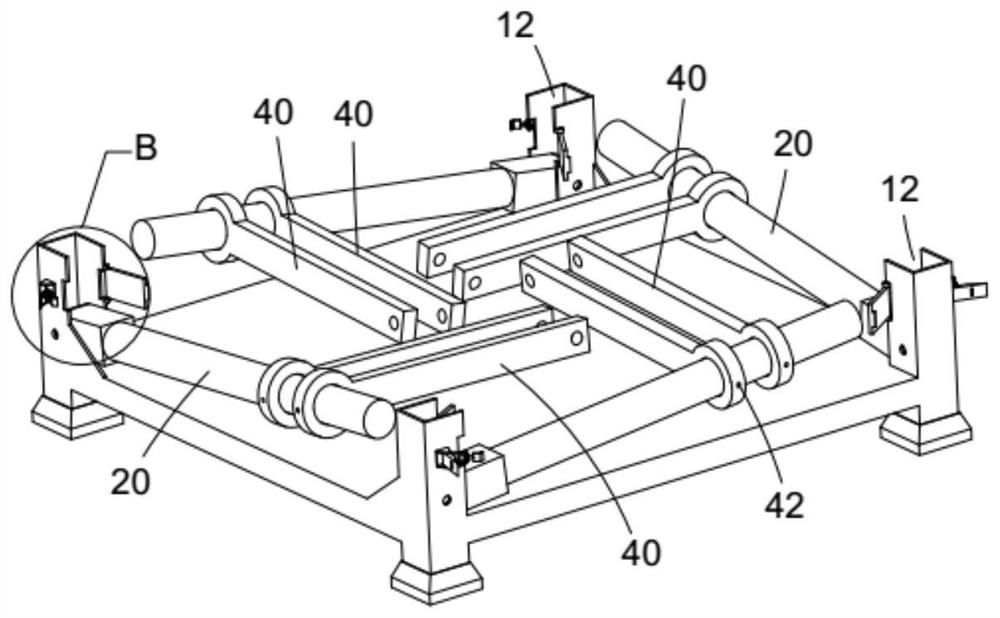 Transportation goods shelf for vehicle assembly parts