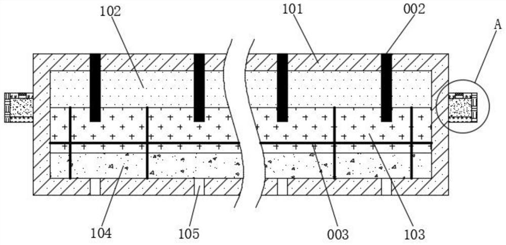 Quick-discharge splash-proof floor tile for urban road