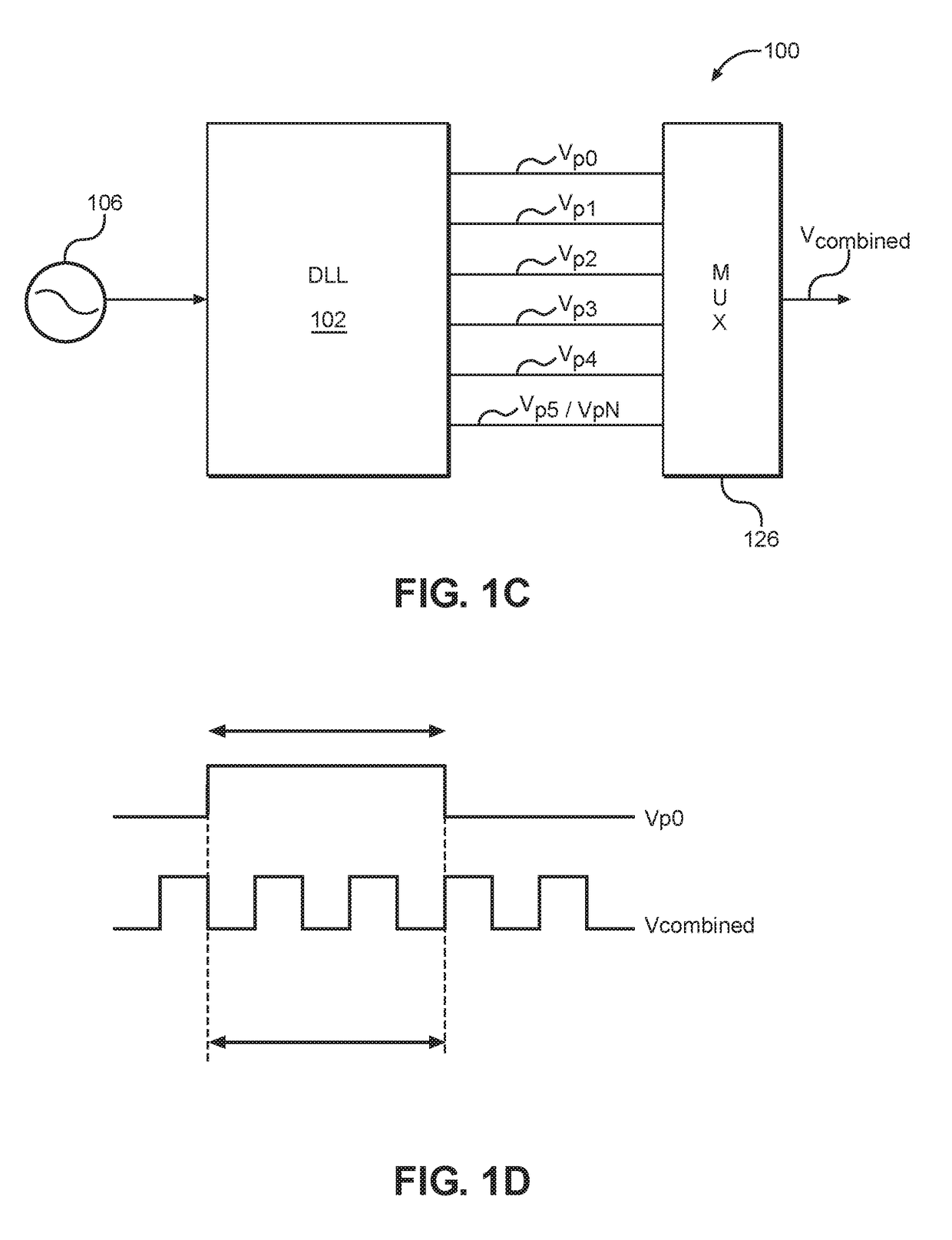 Multi-phase clock generation employing phase error detection in a controlled delay line