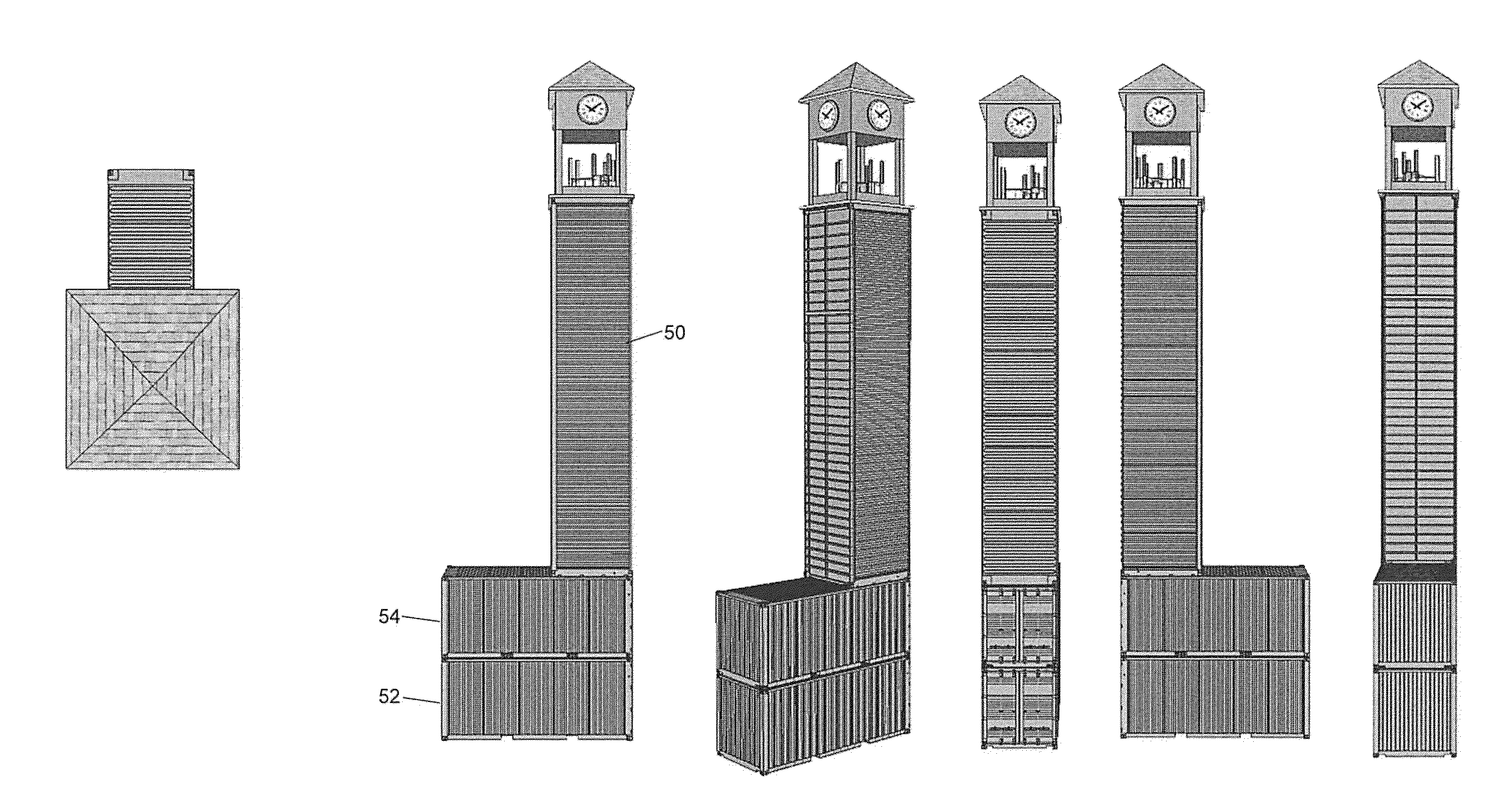 Cellular Antenna Tower and Equipment Enclosure Based on Shipping Container