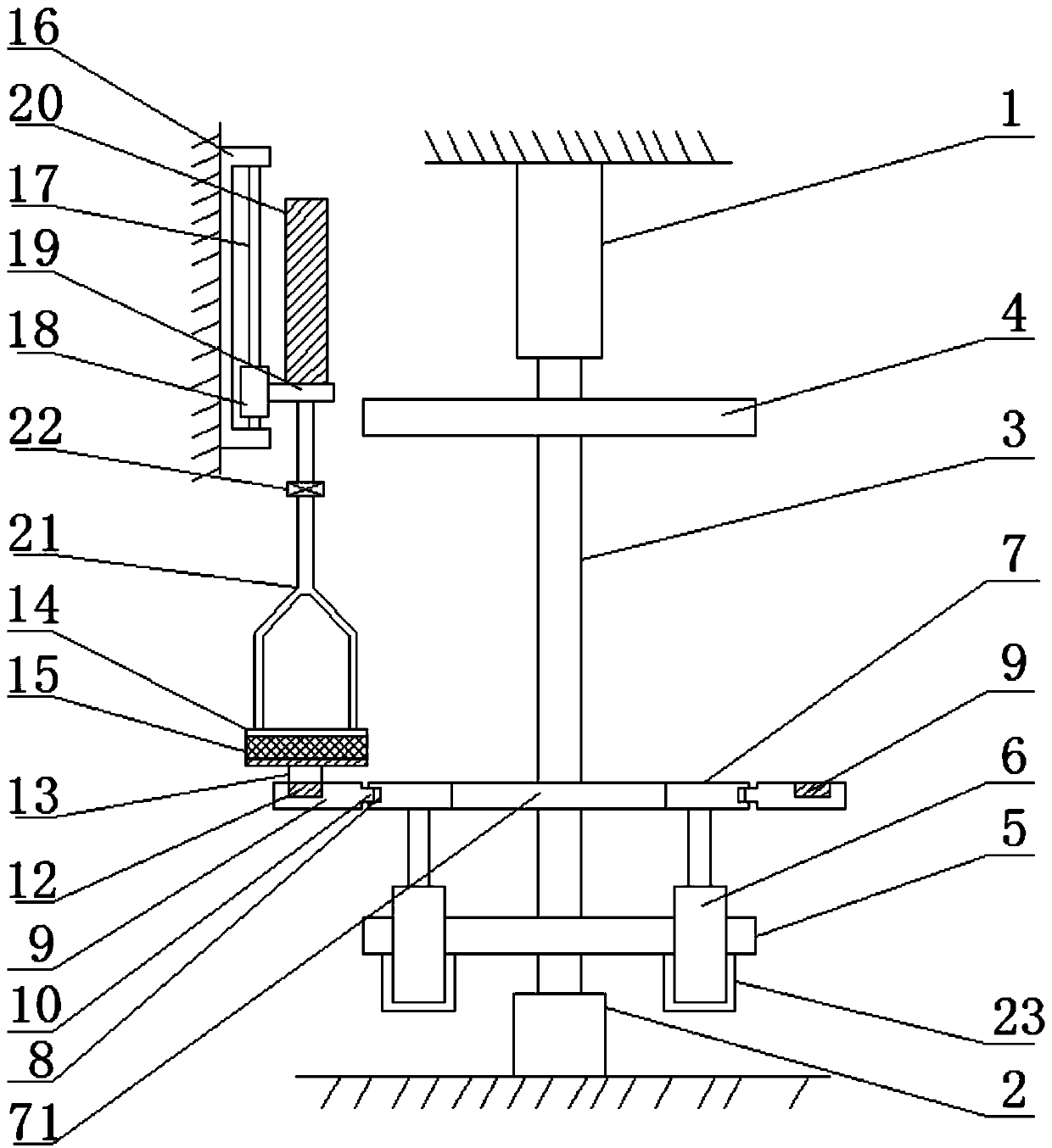 Removable vertical type uniform cable winding device