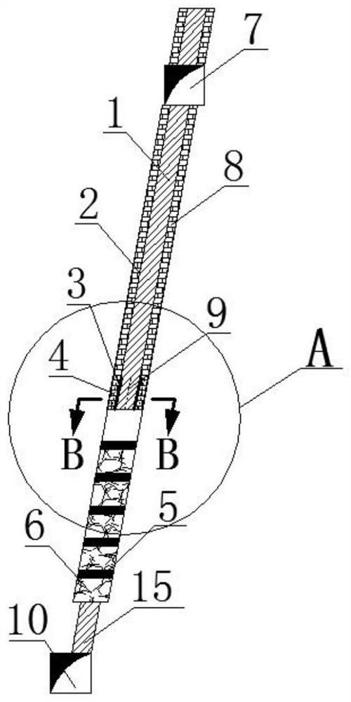 A separate mining and filling mining method for steeply inclined ultra-thin veins with upper and lower cut walls