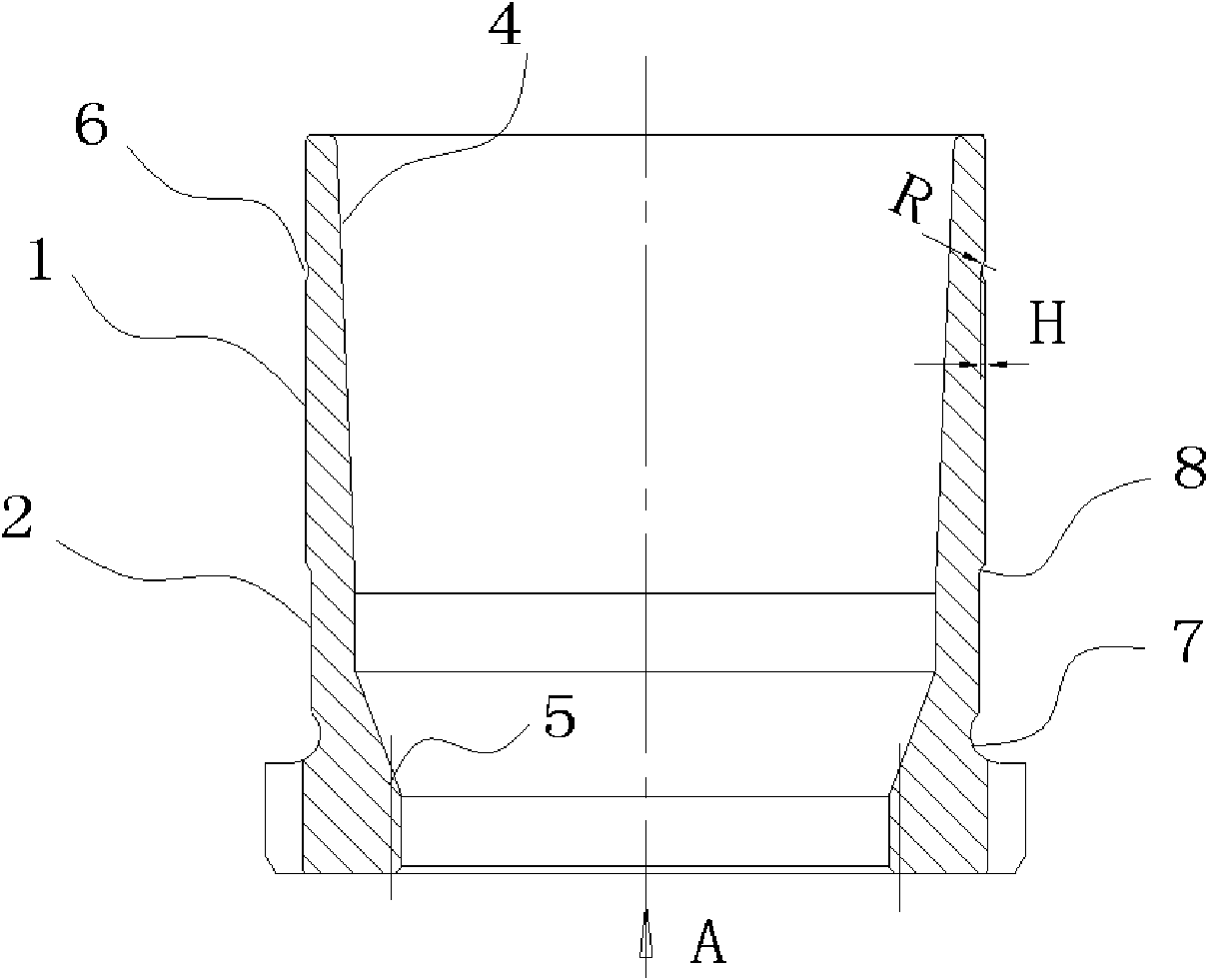 Tapered bushing for line and bar rolling mill