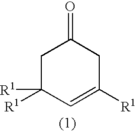 Process for the production of ketoisophorone derivatives and equipment therefor