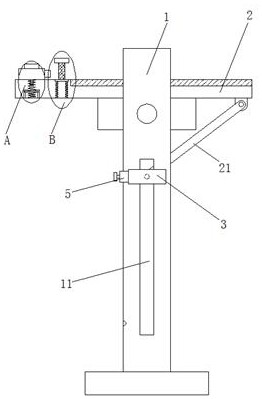 Multimodal teaching device for English teaching