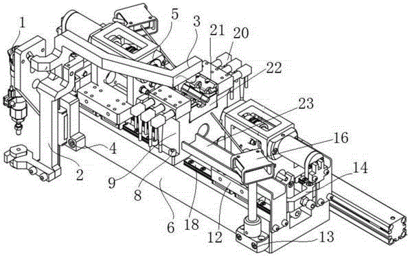 Piston pin dimension detection device