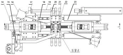 Piston pin dimension detection device