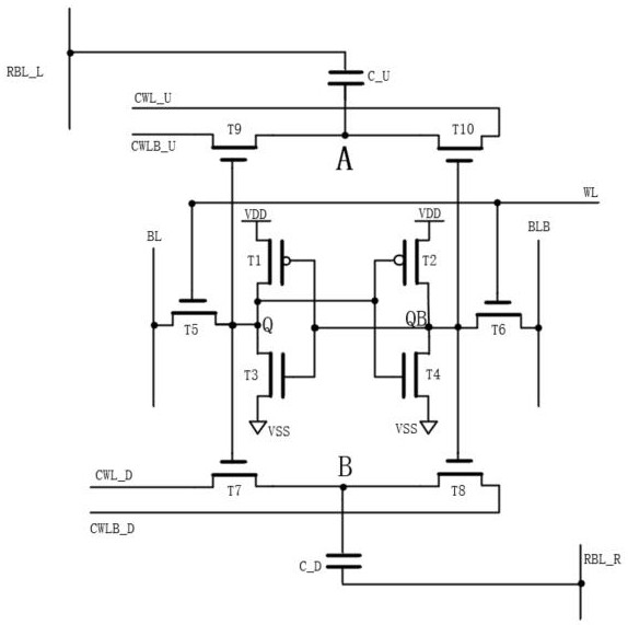 6T unit-based storage unit, storage array and in-memory computing device