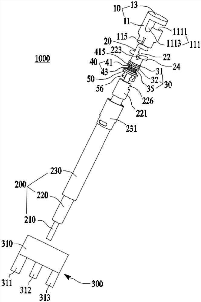 Rotary artificial chordae tendineae adjusting system