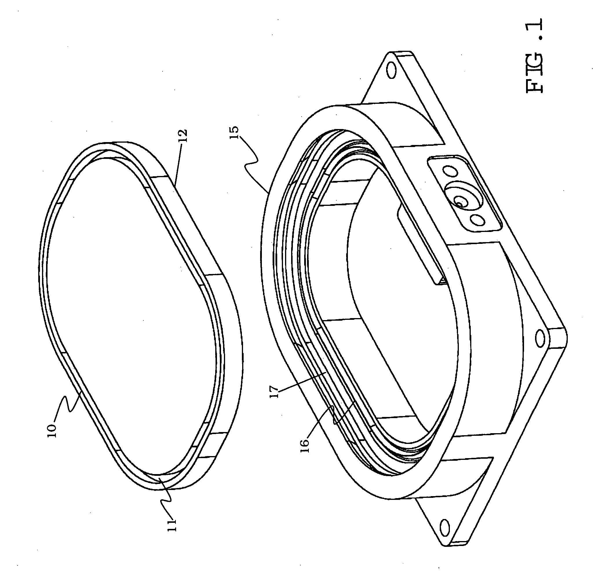 Hermetic lid seal by metal pressing for fiber optic module