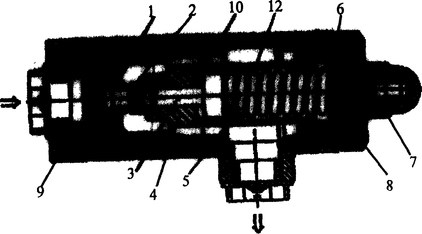 Middle high pressure directly-acting hydraulic overflow valve