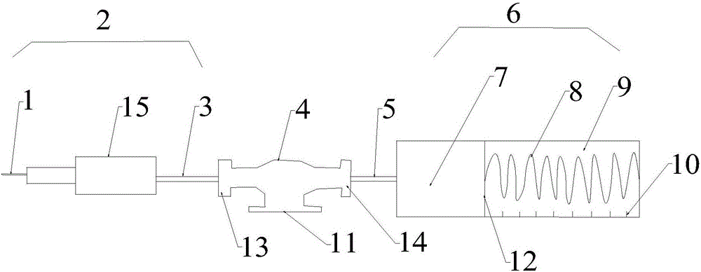 Disposable central venous pressure measuring device and application method thereof