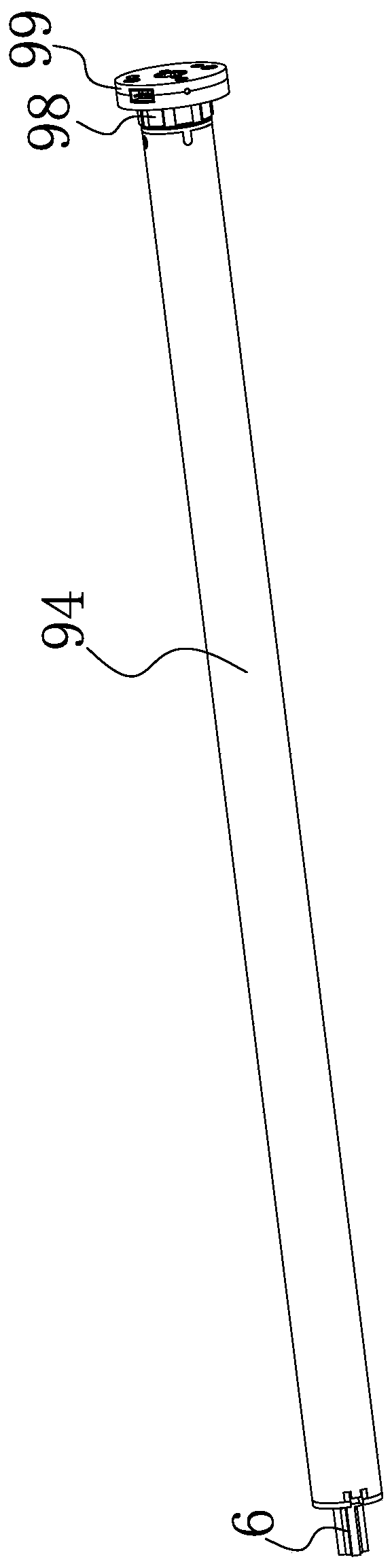 Tubular motor assembly with hollow cup motor structure