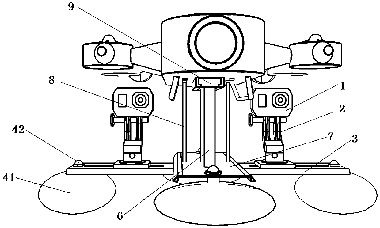 Underwater robot support and underwater robot